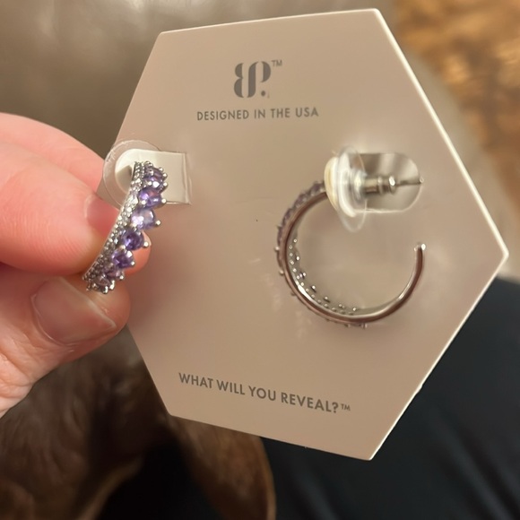 Bomb Party Jewelry - She’s a Keeper Lavender Quartz and Violet Cubic Zirconia Earrings